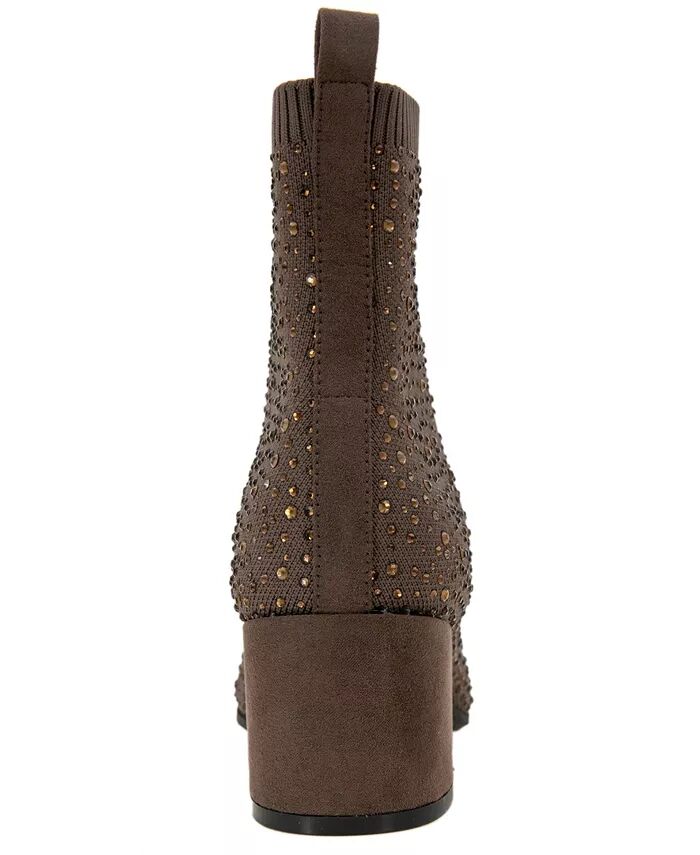 Женские ботильоны Rida Stretch Jewel Dress Booties Kenneth Cole Reaction, коричневый — фото 4