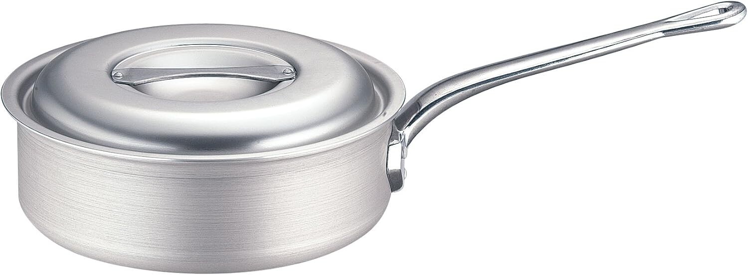 

Endo Shoji TKG AKTF701 Неглубокая кастрюля с одной ручкой, 7,1 дюйма (18 см), совместимая с индукционной индукцией, алюминий