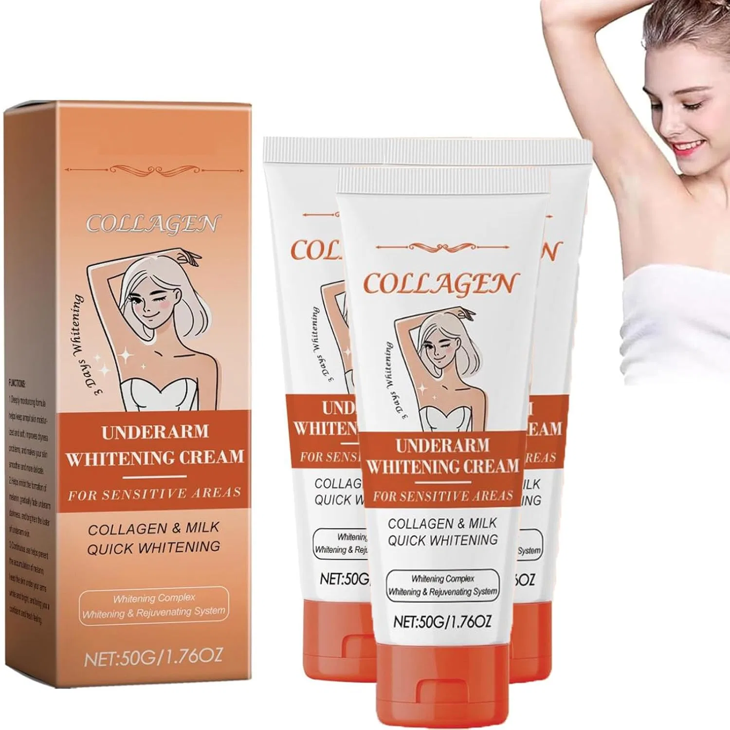 Осветляющий крем для тела, Generisch, объем 3