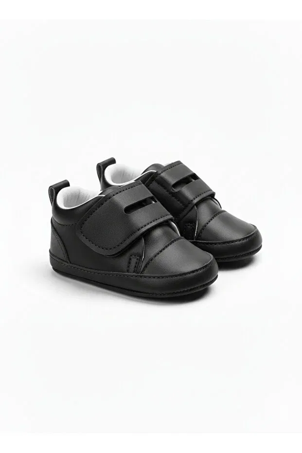 Детские туфли для мальчиков с липучкой Sema Baby, Black