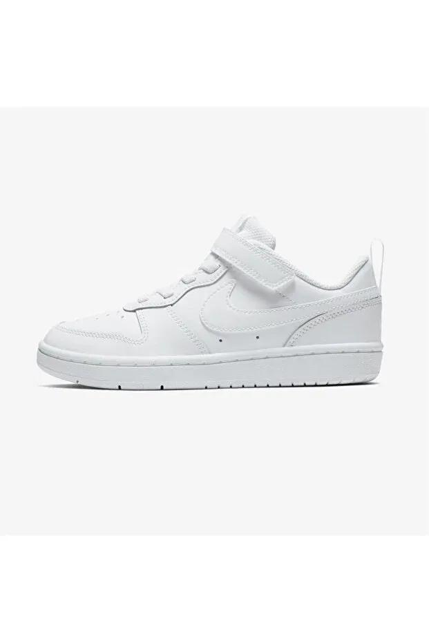 Детские кроссовки для девочек текстильные Court Borough Low 2 (PSV) Nike, Белый
