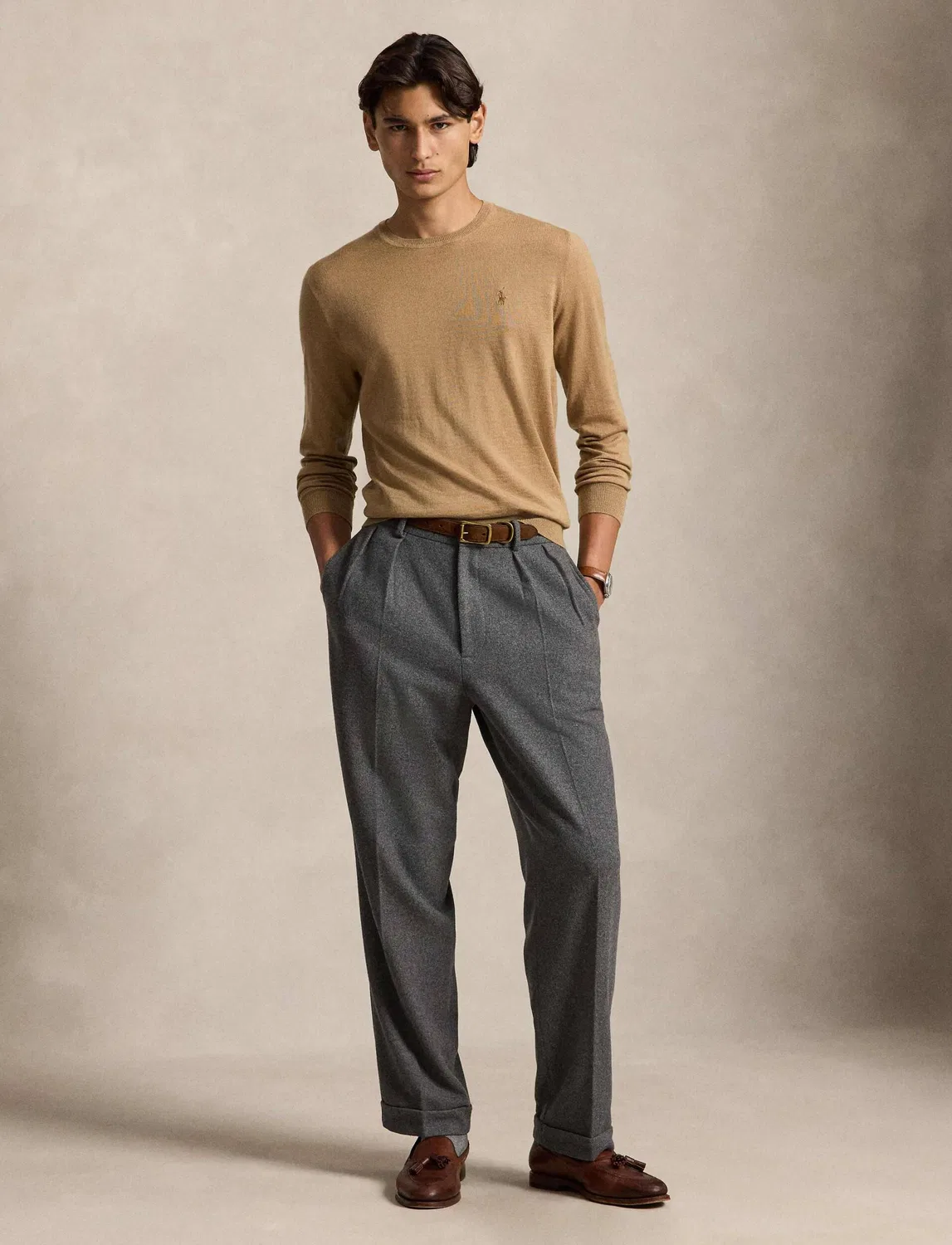 Свитер из шерсти Polo Ralph Lauren, Cammello — фото 2