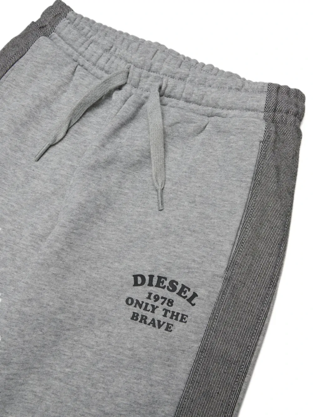 Спортивные брюки с логотипом Diesel Kids, серый — фото 3