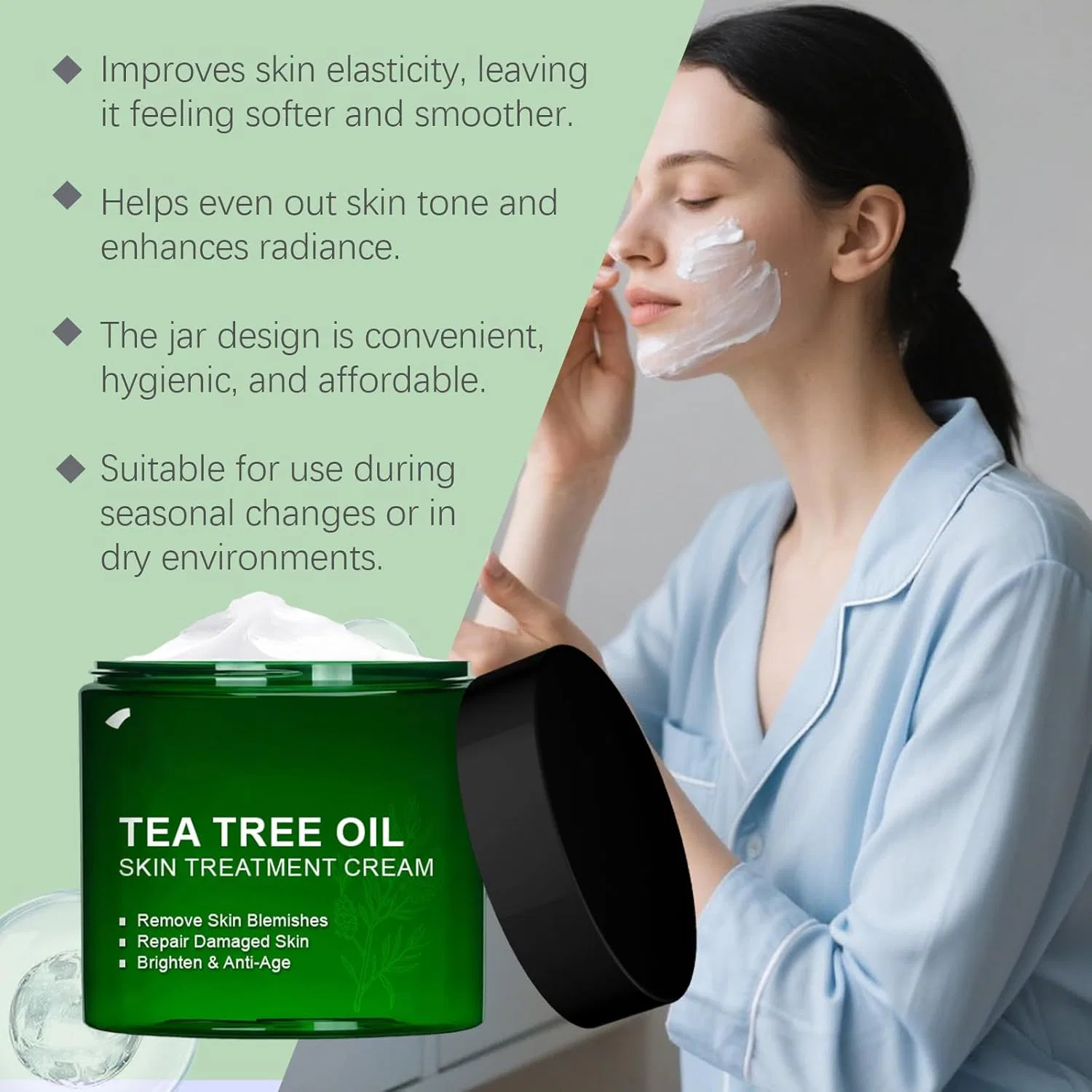 Крем для тела с маслом чайного дерева Timilk DermaPure Tea Tree Healing Cream, 3 шт, 50 г Sovtay — фото 4