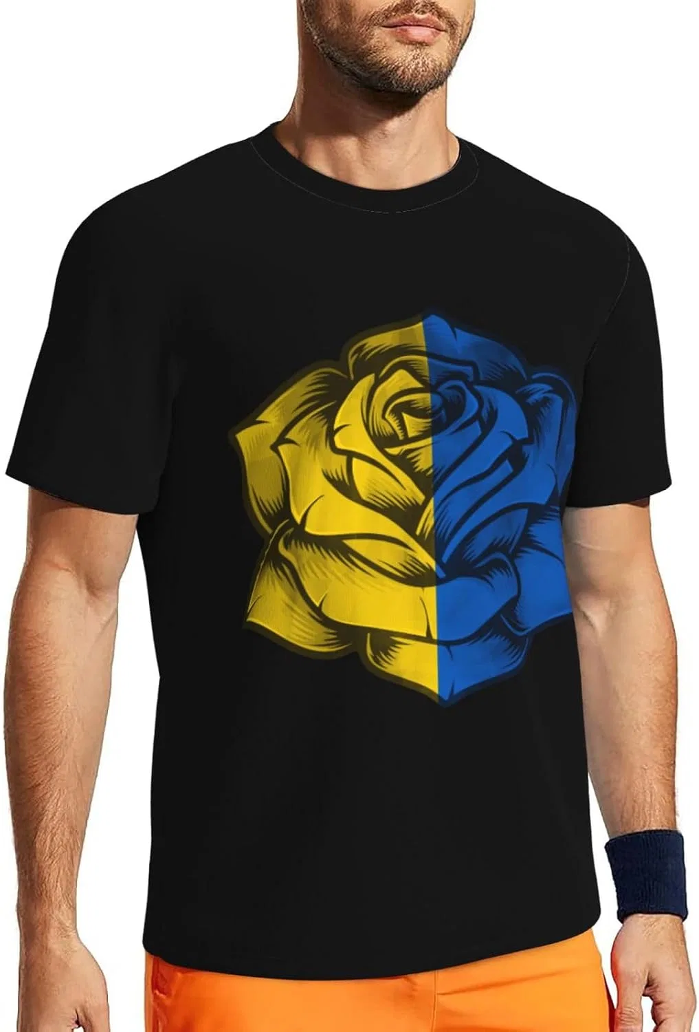 Мужская футболка с сетчатой тканью Crew Neck Tee, Black — фото 3