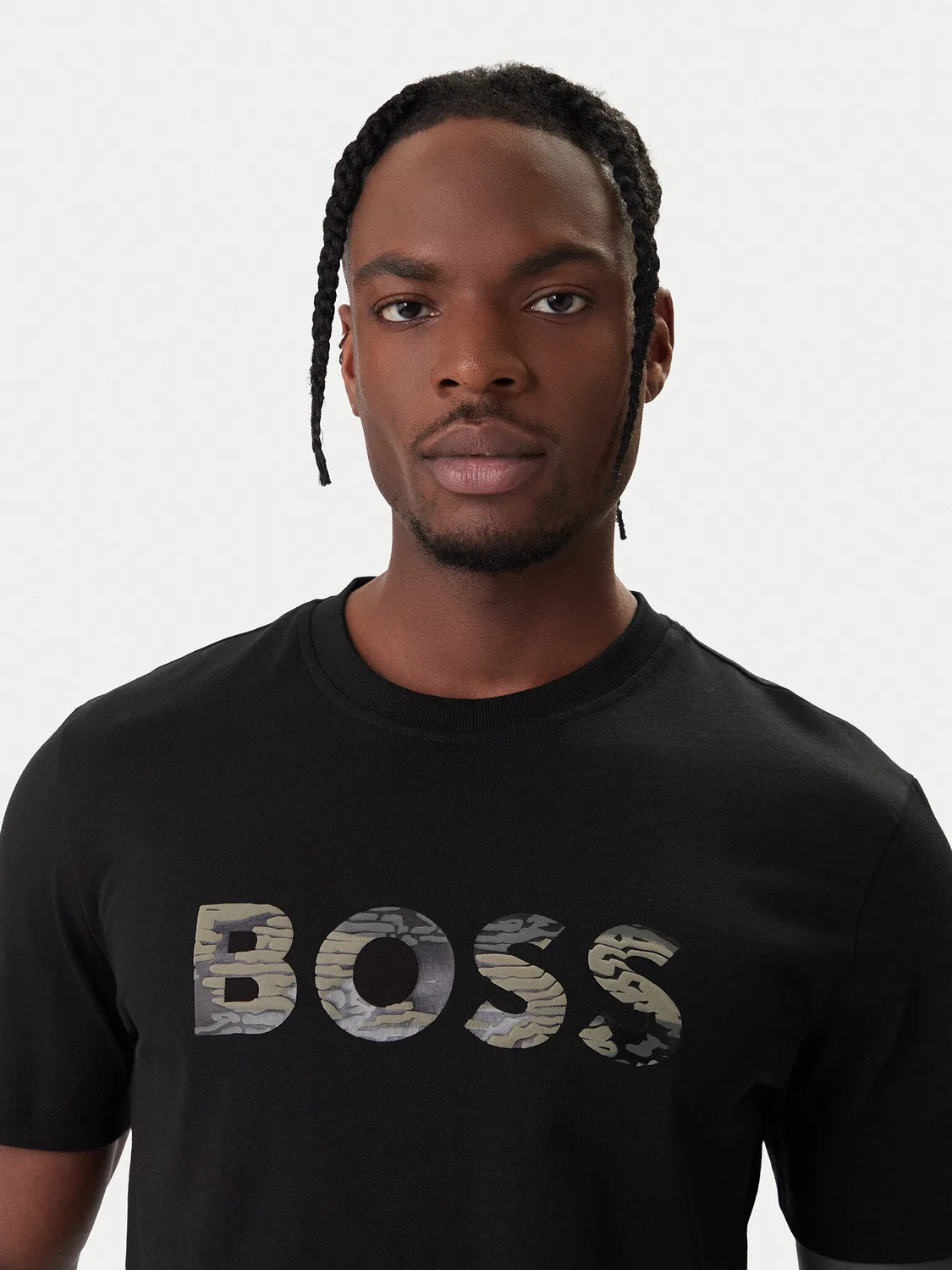 Мужская футболка стандартного кроя Insignia Boss, черный — фото 4