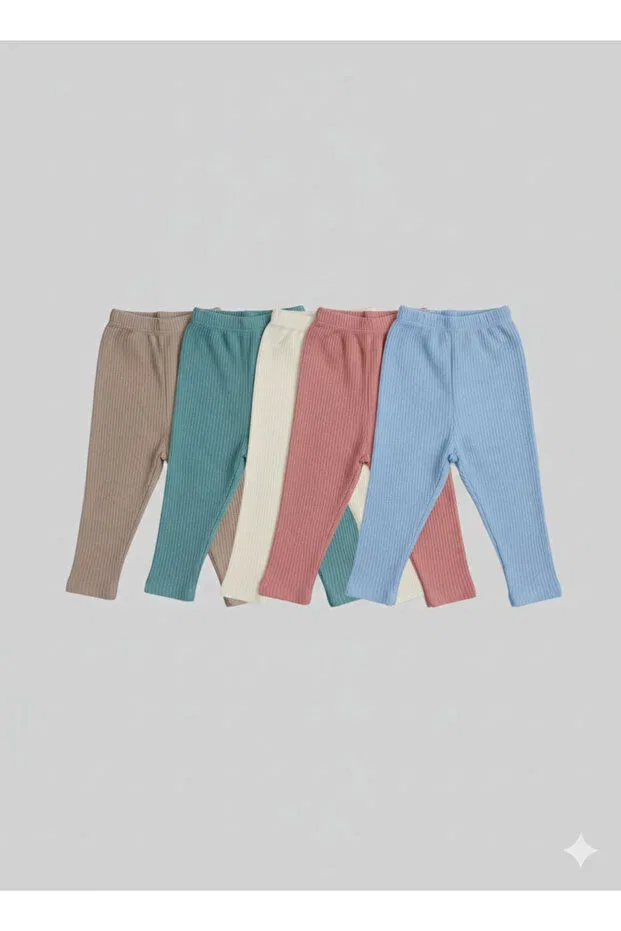 Детские леггинсы для девочек хлопковые Basics Pinklime Jr., Orange — фото 2