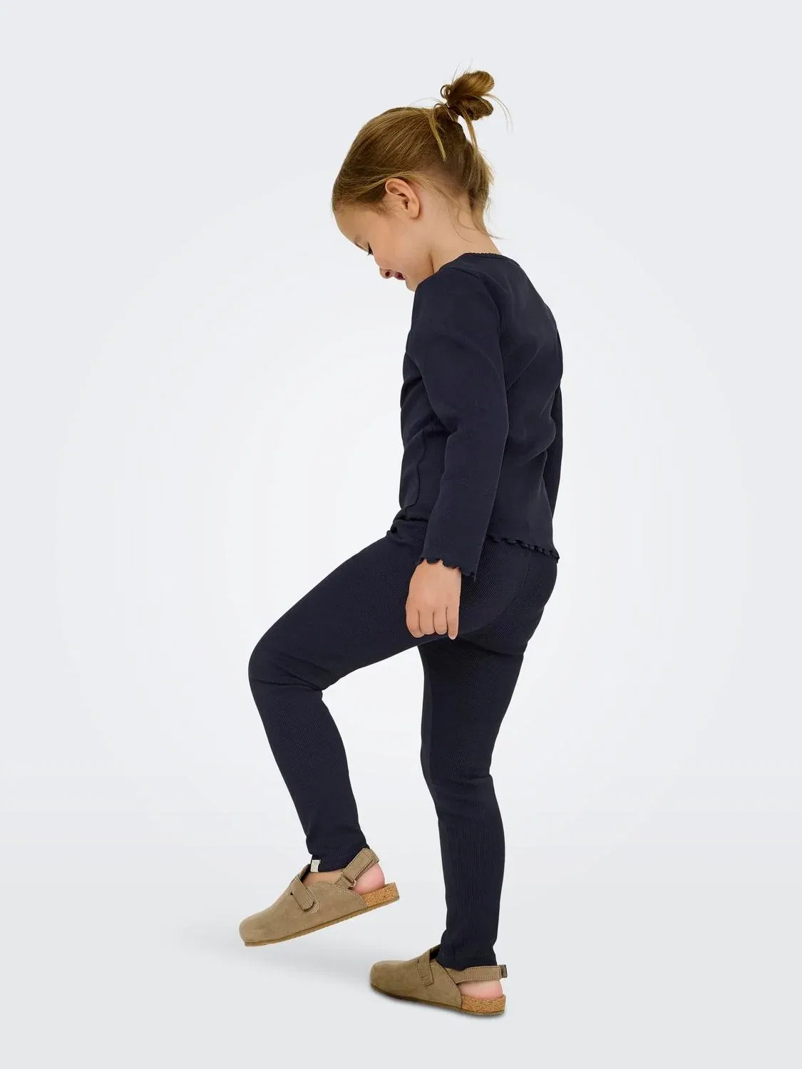 Лонгслив из риба Kmgtrinny Kids Only, темно-синий — фото 3