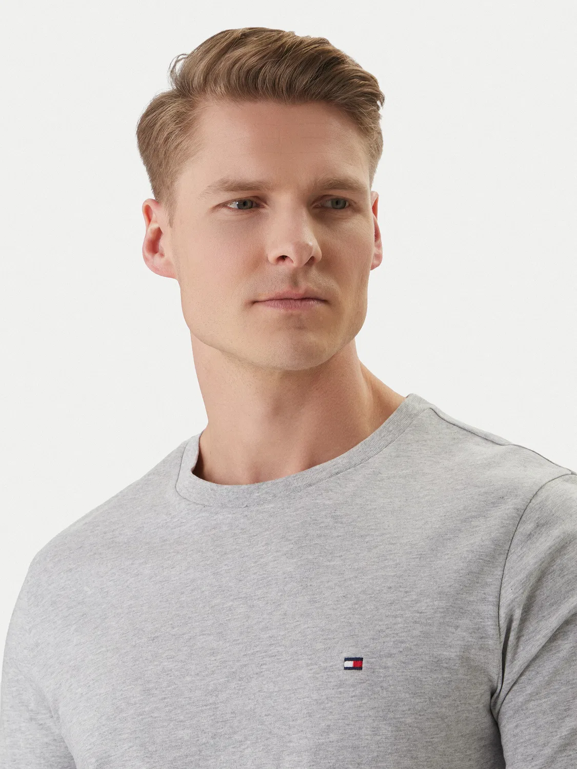 Мужская футболка стандартного кроя Ess Seasonal Tommy Hilfiger, серый — фото 4