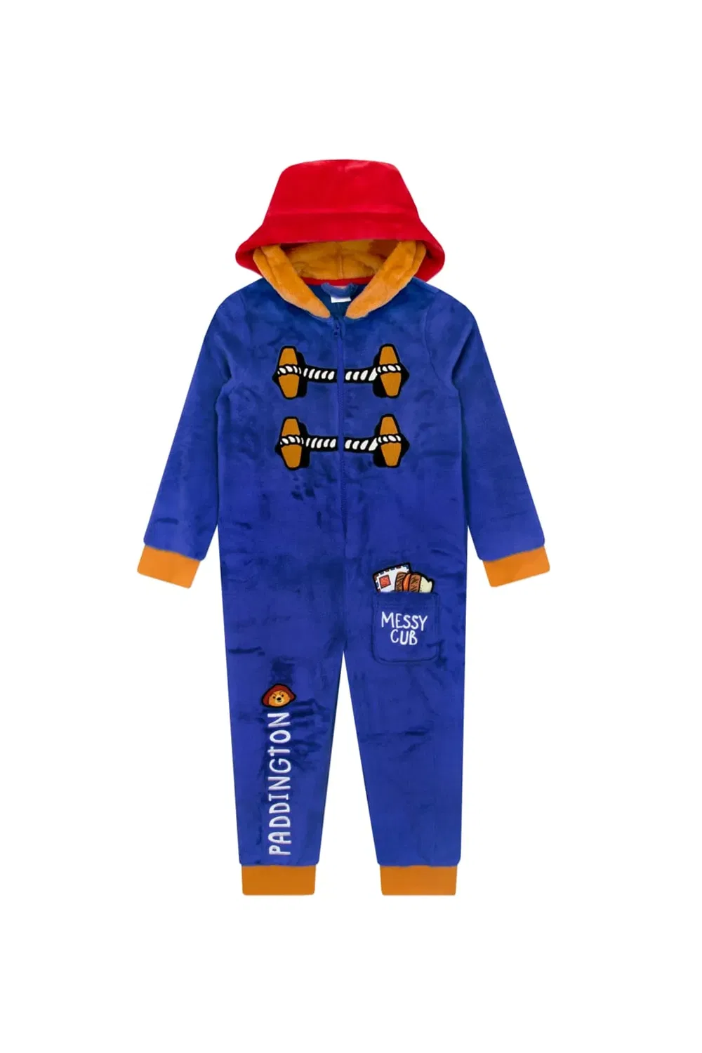 Детский худи-комбинезон с капюшоном и 3D-ушами Paddington Bear, Blue