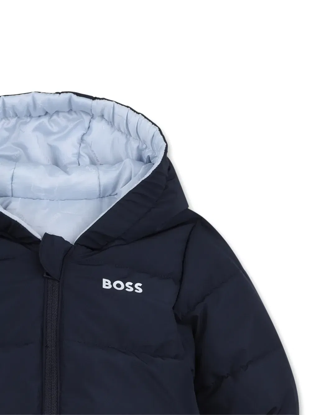 Двусторонняя стеганая куртка Boss Kidswear, синий — фото 3