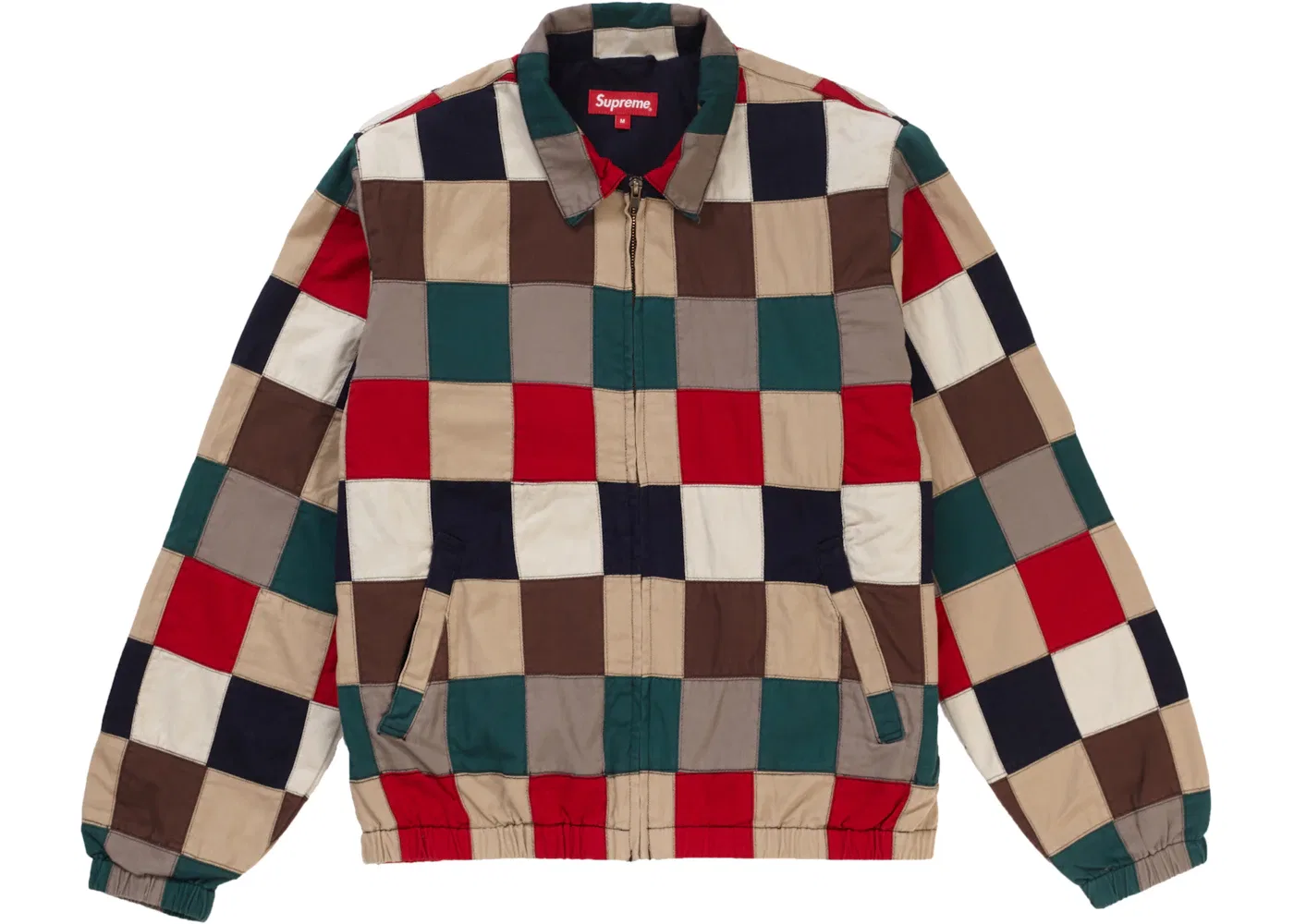 Мужская куртка-харрингтон с пэчворком Supreme, Multicolor