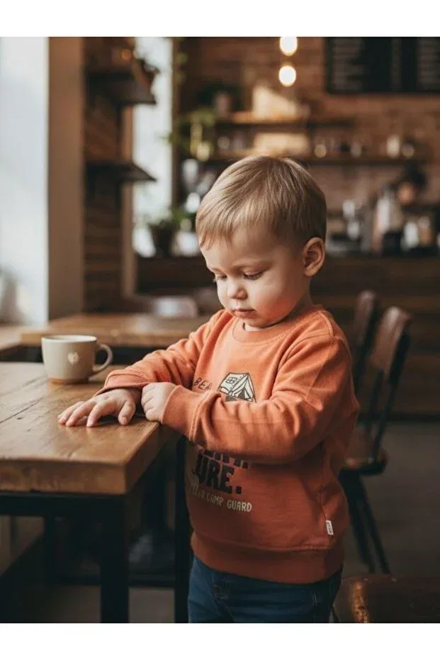 Детская футболка для мальчиков с принтом Teddy Bear Zekids, Brown — фото 4