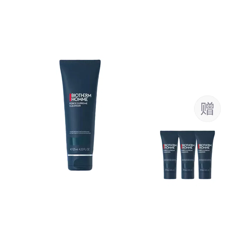 Мужской очищающий гель для лица с эффектом лифтинга, Blue Diamond, BIOTHERM, 125 мл + 3x40 мл