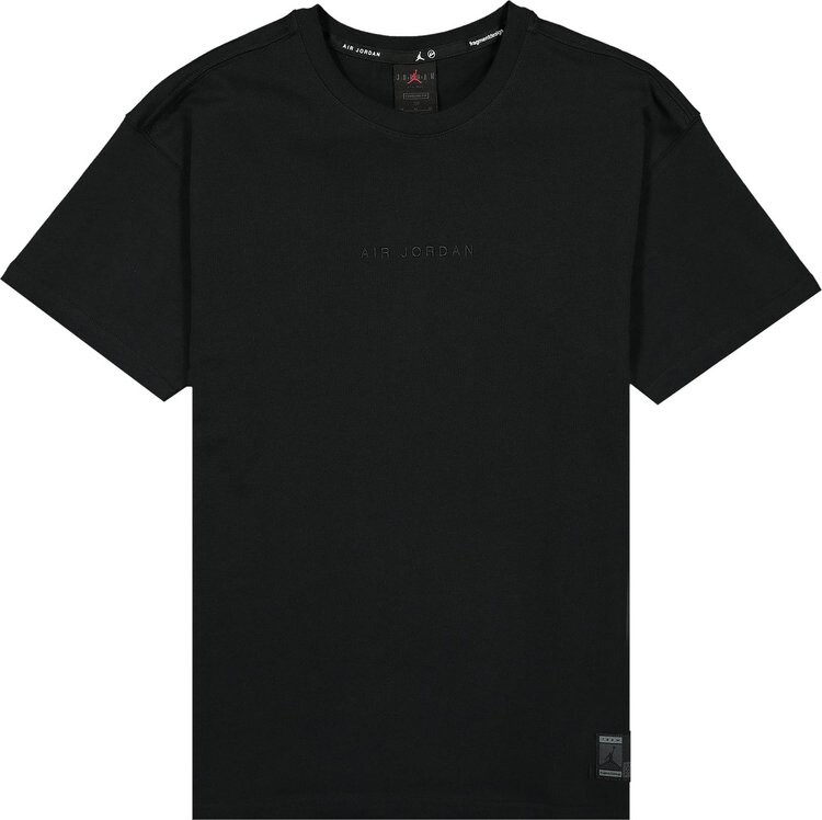 

Футболка Air Jordan x Fragment Lifestyle Tee 'Black/Reflective Silver', черный