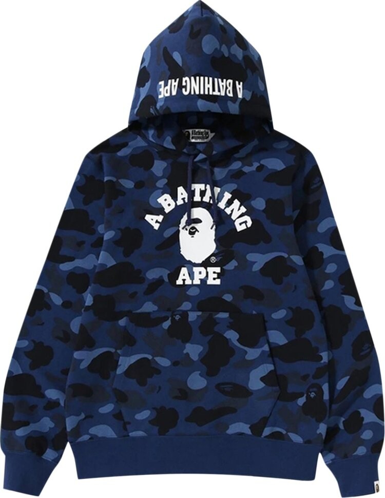 

Худи BAPE Color Camo College Pullover Hoodie 'Blue', синий
