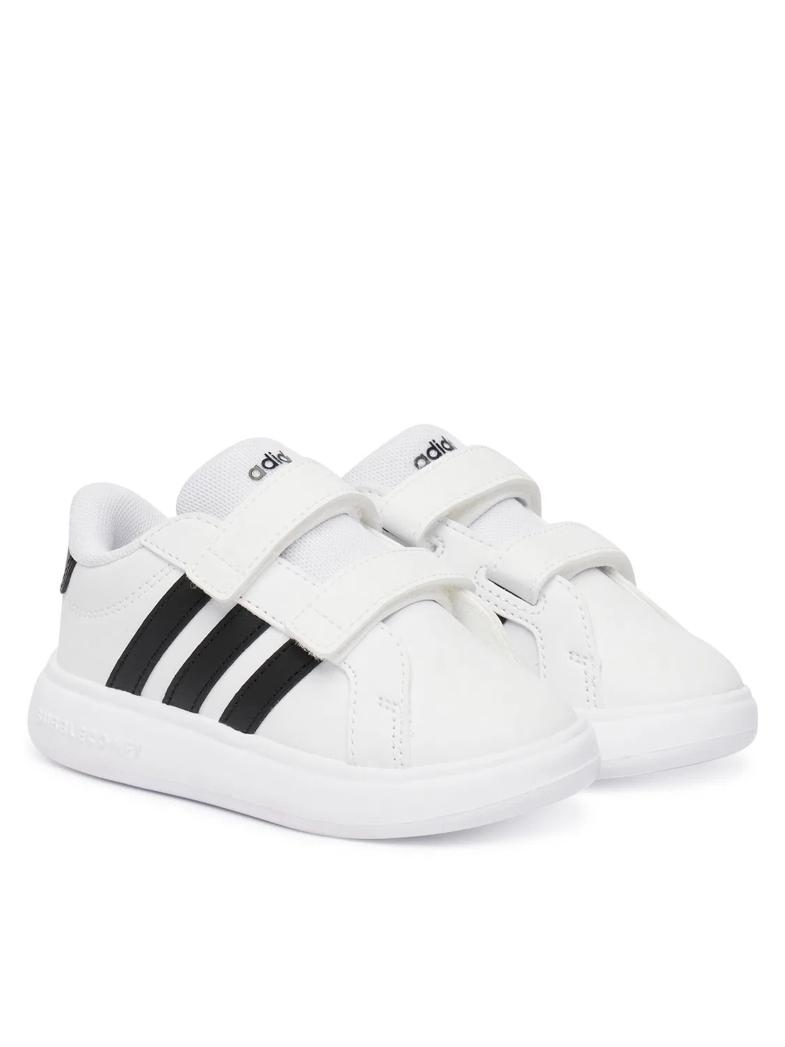 Кроссовки для мальчика Grand Court Bubble Shoes Infants Adidas, белый — фото 2