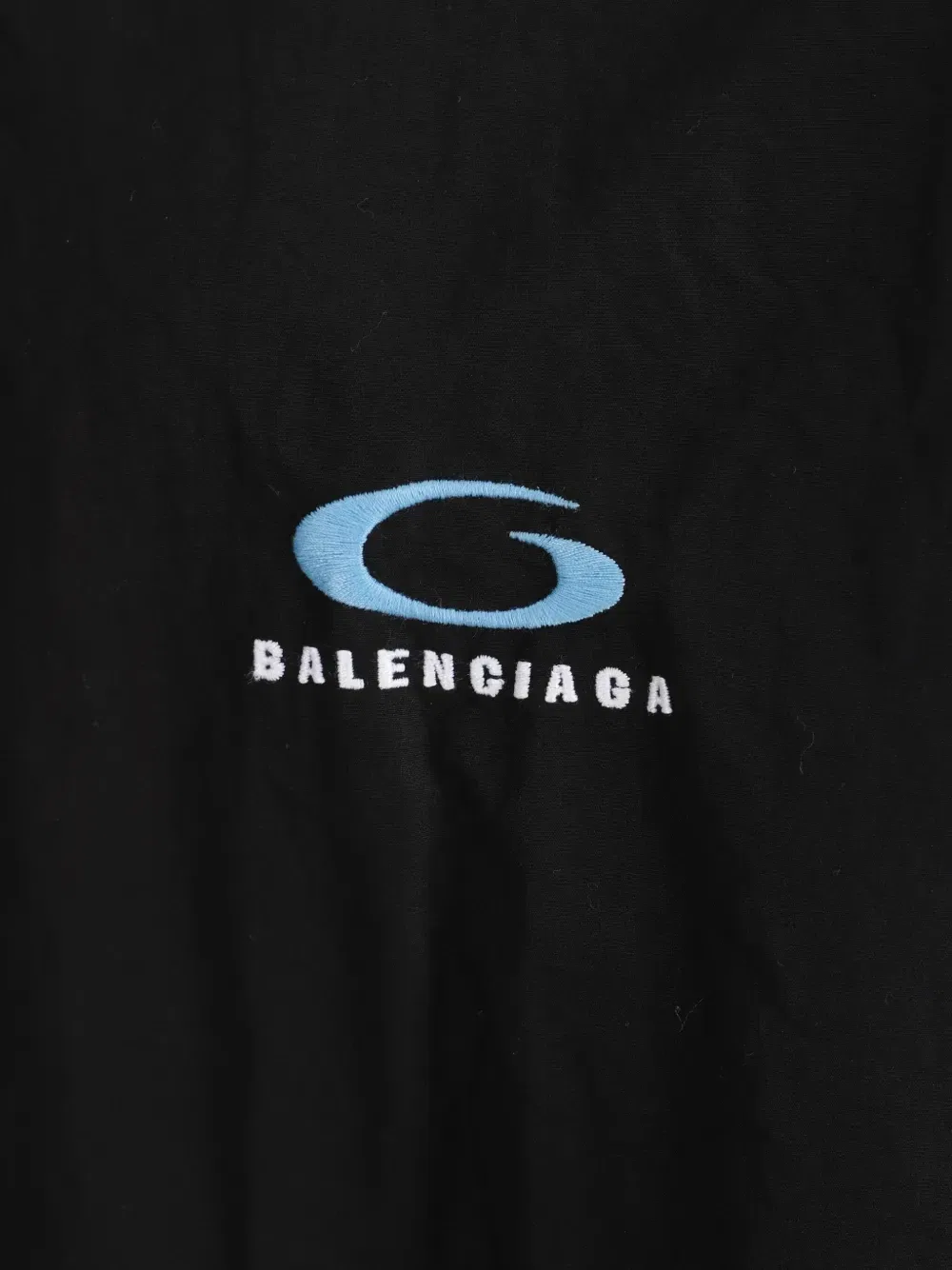 Рубашка с вышитым логотипом Balenciaga, черный — фото 3