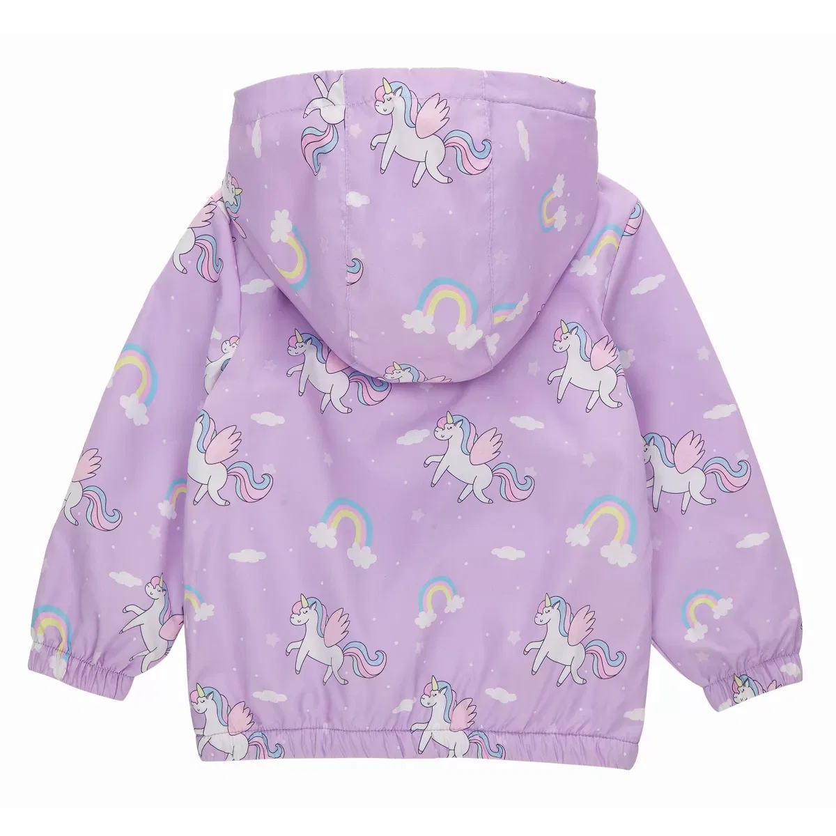 Детское пальто для девочек с флисовой подкладкой Rokka&Rolla, Purple Unicorn — фото 2
