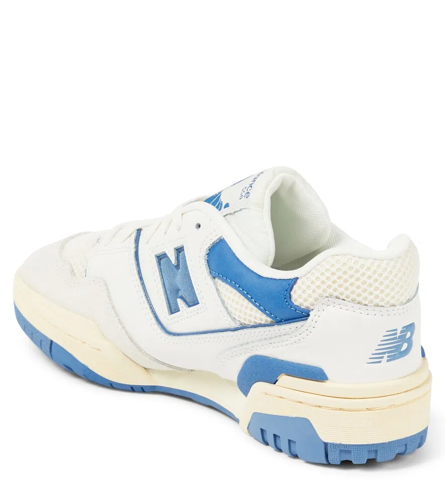 Кожаные кроссовки New Balance Kids, синий — фото 3