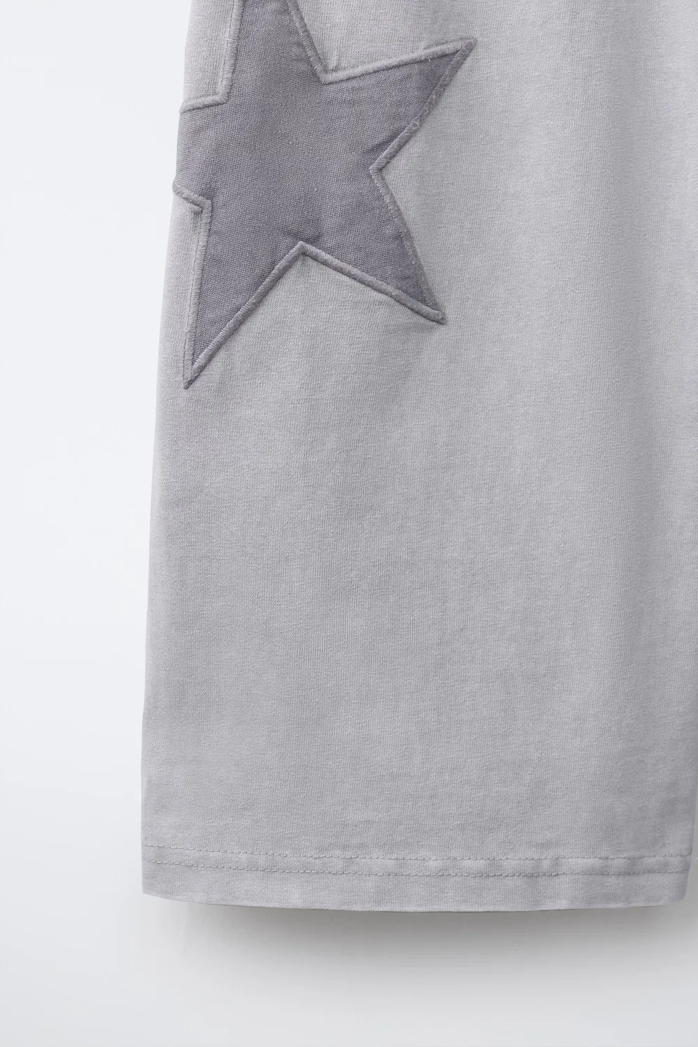 ШИРОКИЕ БРЮКИ С ЭФФЕКТОМ ВЫСТИРАННОЙ МАТЕРИАЛА «ЗВЕЗДА» ZARA, Grey — фото 4