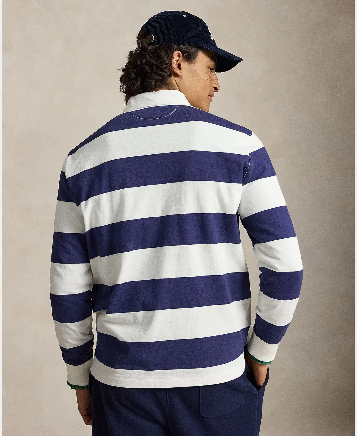 Рубашки-поло с длинным рукавом из хлопка, Polo Rugby, Polo Ralph Lauren, темно-синий — фото 2