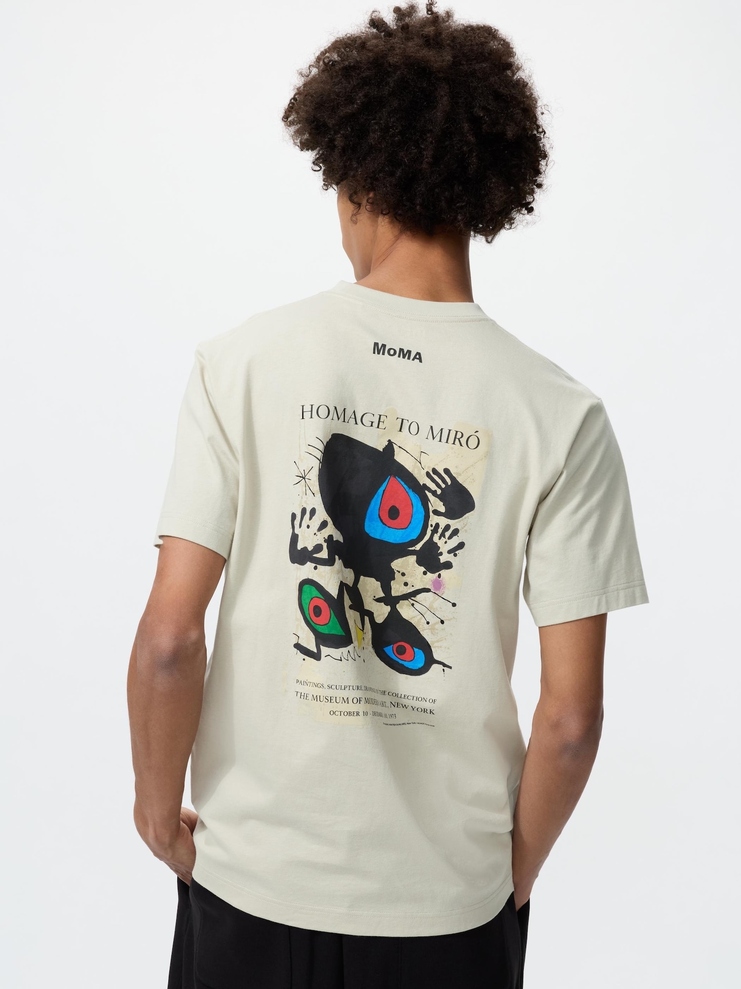 Футболка Uniqlo MoMA Poster Art Collection Ut, 30 кремовый — фото 3