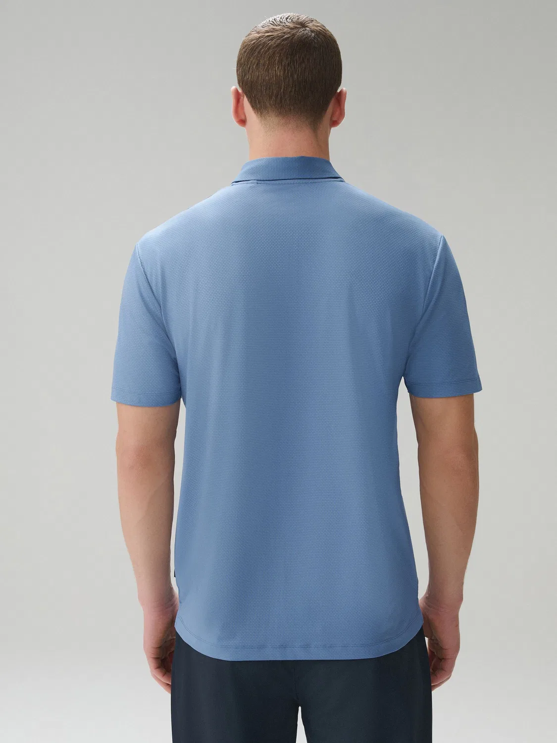 Поло для тренировок Active Golf Textured Next, стальной синий — фото 3