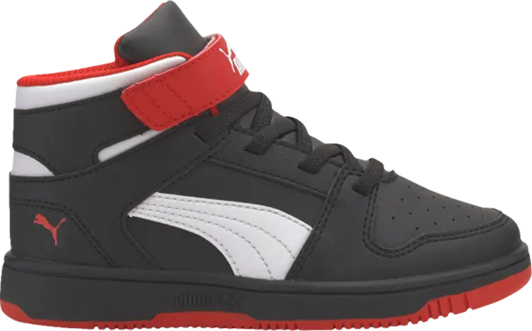 

Кроссовки Puma Rebound LayUp Little Kid Black High Risk Red, черный
