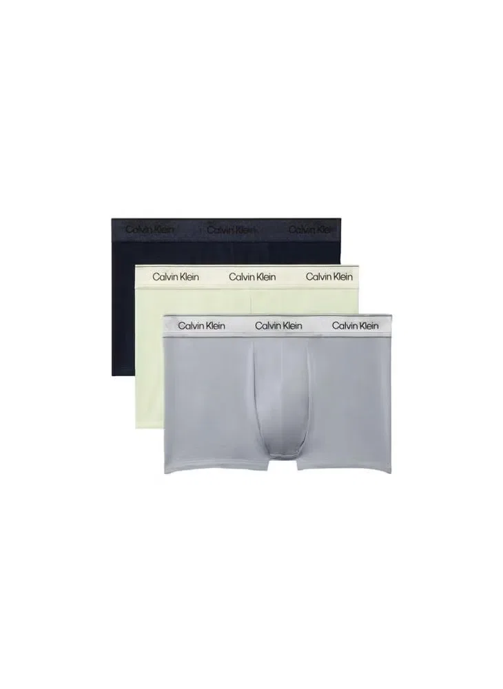 Трусы-боксеры хлопковые 3 pack Icon Calvin Klein, серый