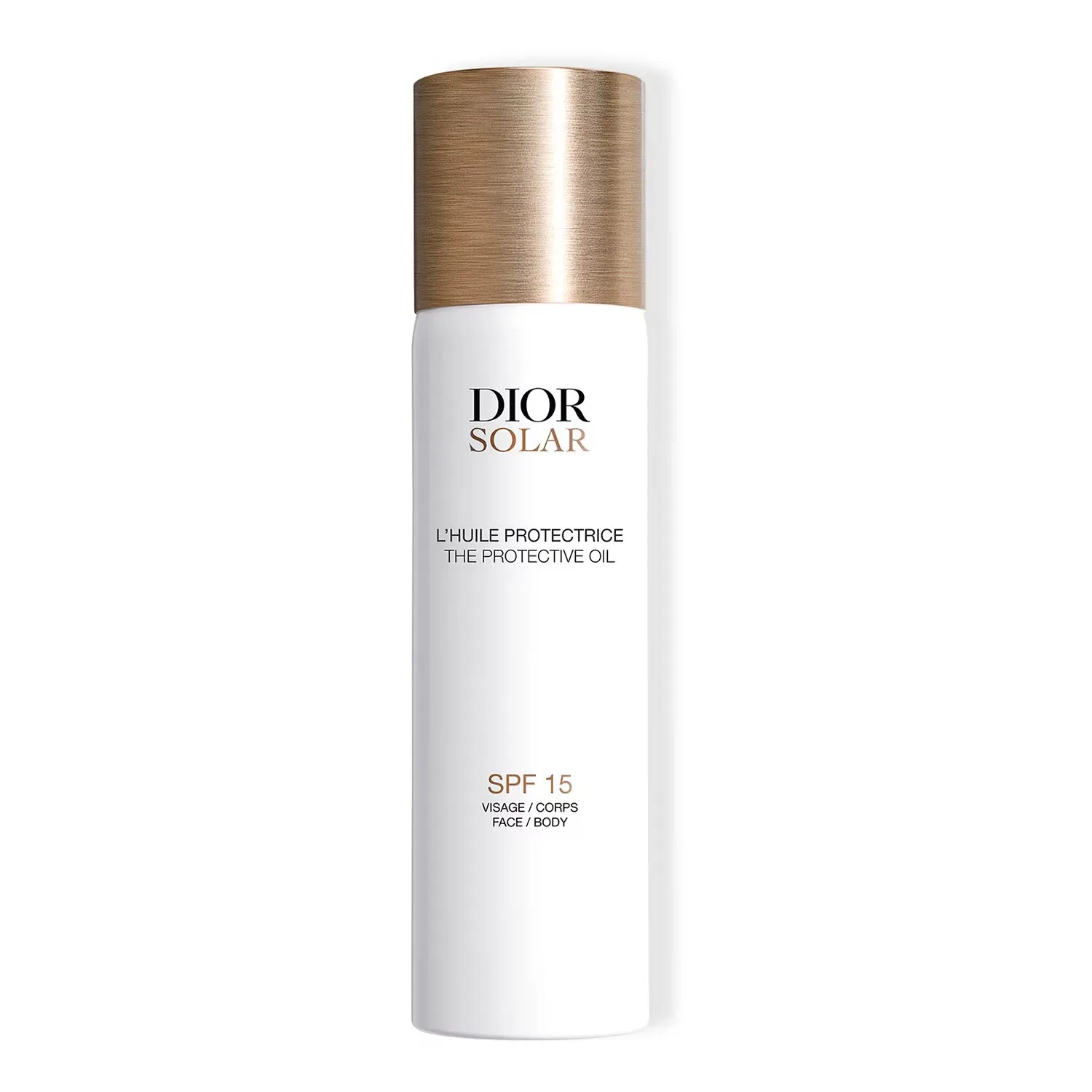 Солнцезащитное масло для лица и тела SPF 15, 125 мл, DIOR