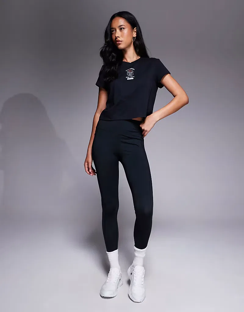 Футболка baby винтажная с графикой Nike, черный — фото 2