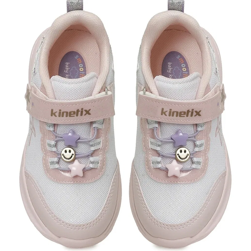 Детские спортивные кроссовки для девочек с розовыми деталями Ramela Girl P 6fx Kinetix — фото 4