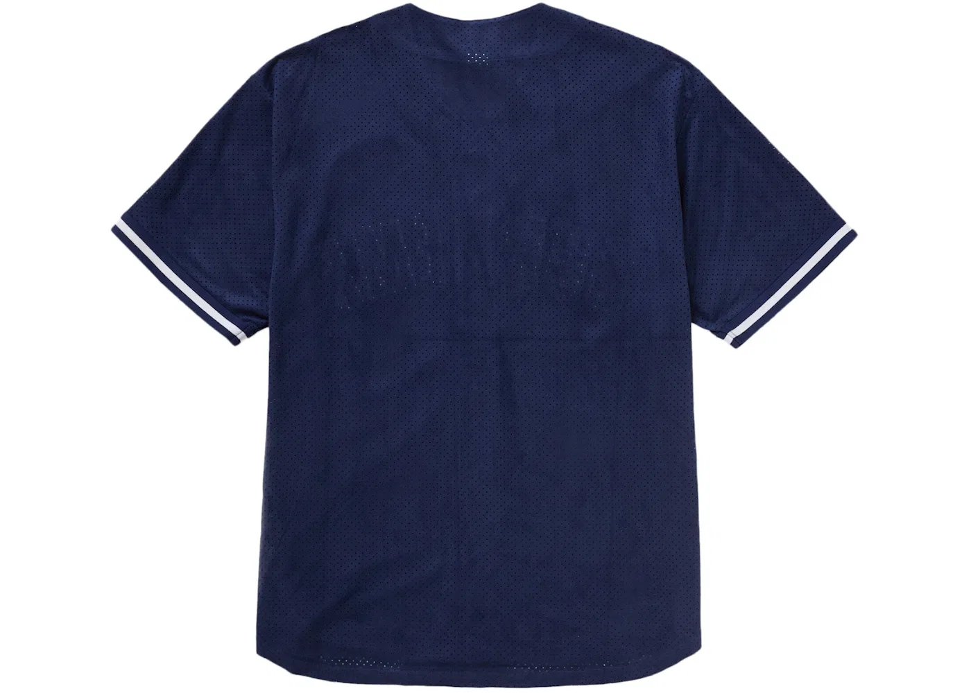 Мужская бейсбольная джерси с сеткой и замшей Navy Supreme, Navy — фото 2