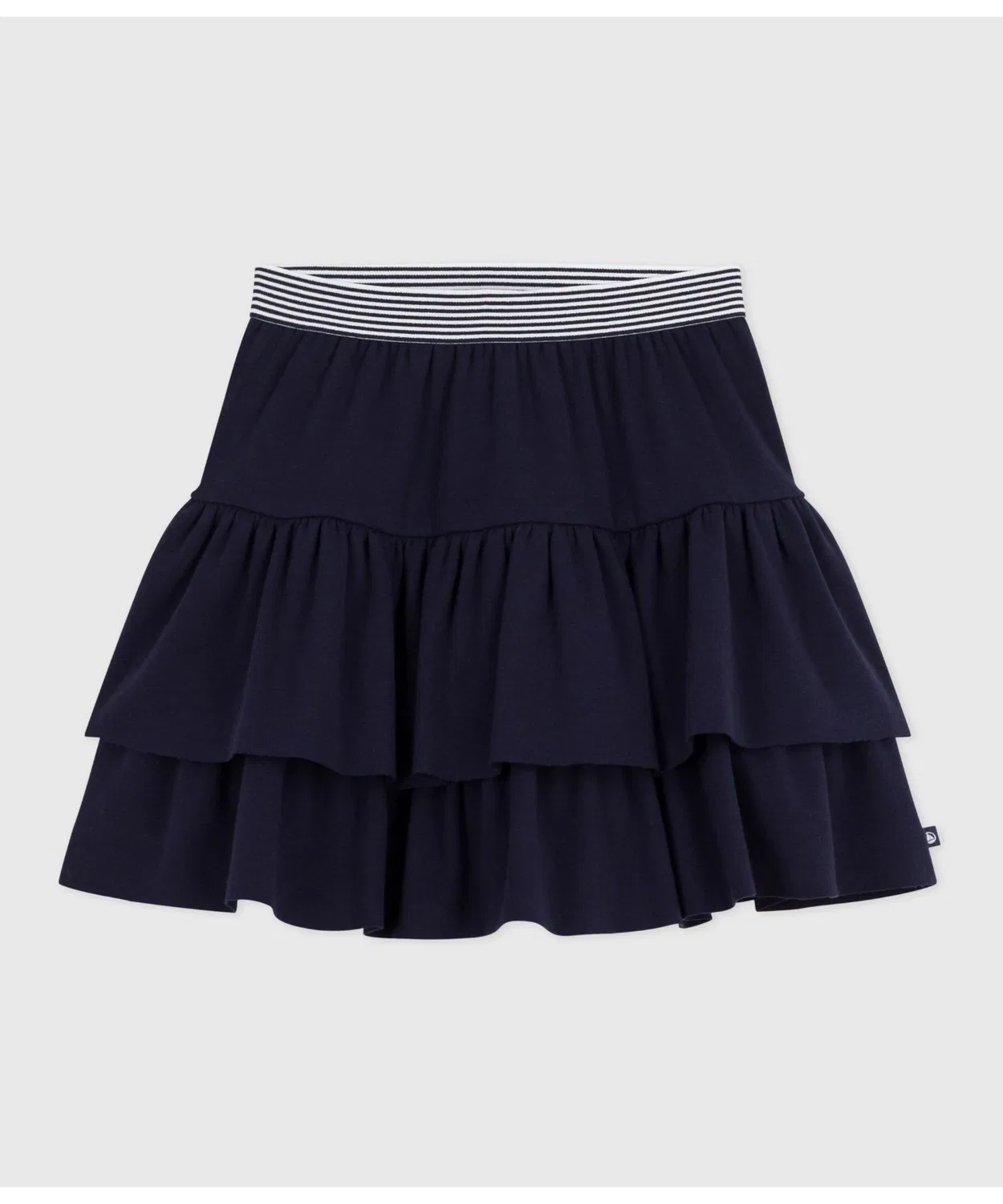 Детская юбка хлопковая с принтом PETIT BATEAU, Navy — фото 3