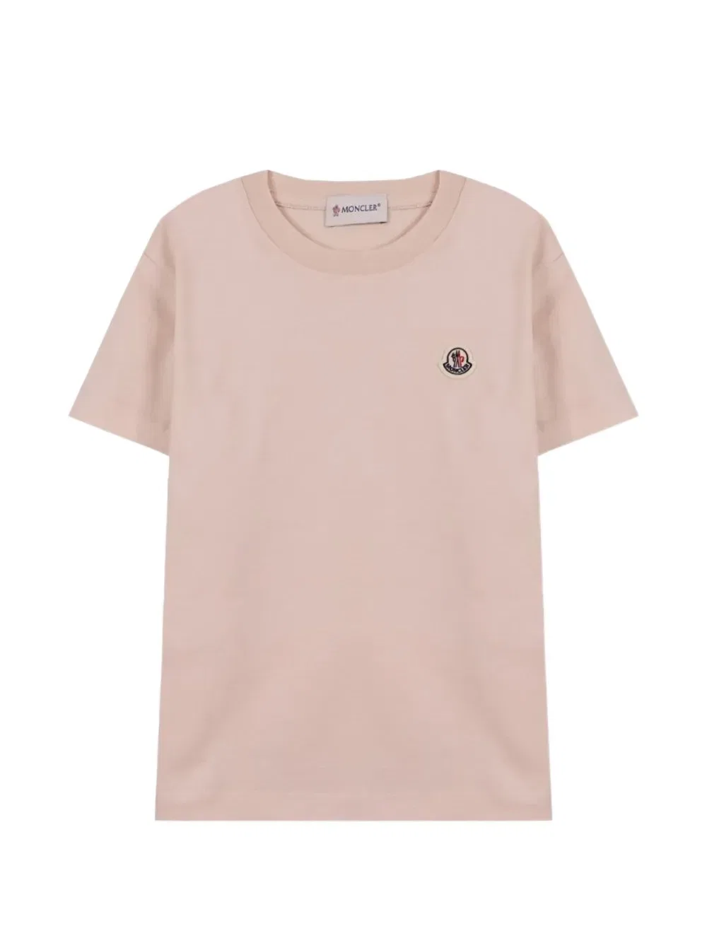 Футболки с логотипом и нашивкой (комплект из трех штук) Moncler Enfant, розовый — фото 4