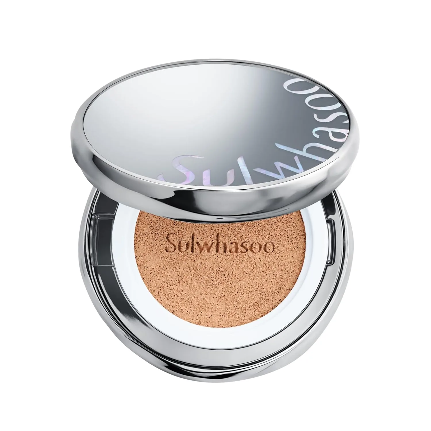 Sulwhasoo Perfecting Cushion SPF 46, легкий стойкий тональный крем, выравнивает тон и скрывает несовершенства, подчеркивает сияние, полуматовое покрытие, 25 Amber