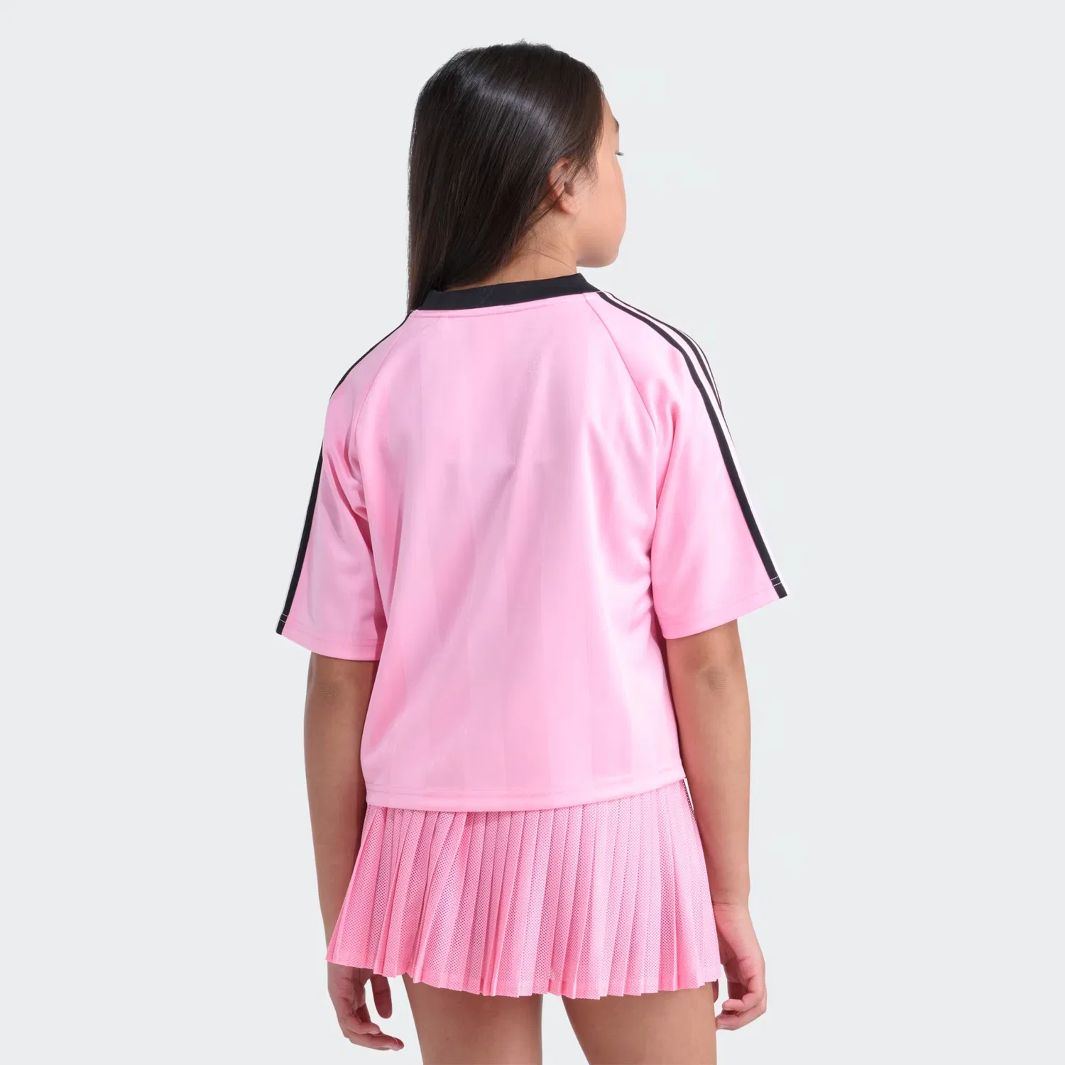 Детская футболка укороченная Archive Crop Jersey Tee Adidas Originals, светло-розовый — фото 2