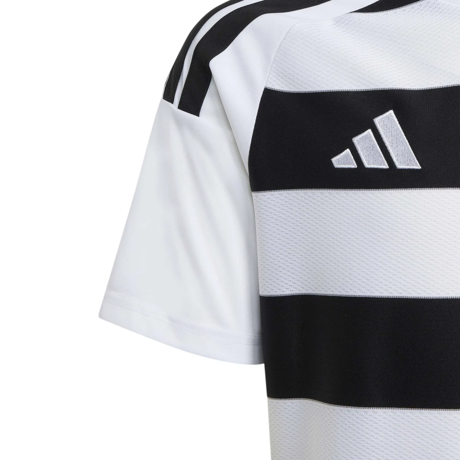 Детская футболка с длинным рукавом Hooped 26 Jersey Y Adidas, Weiss Schwarz — фото 3