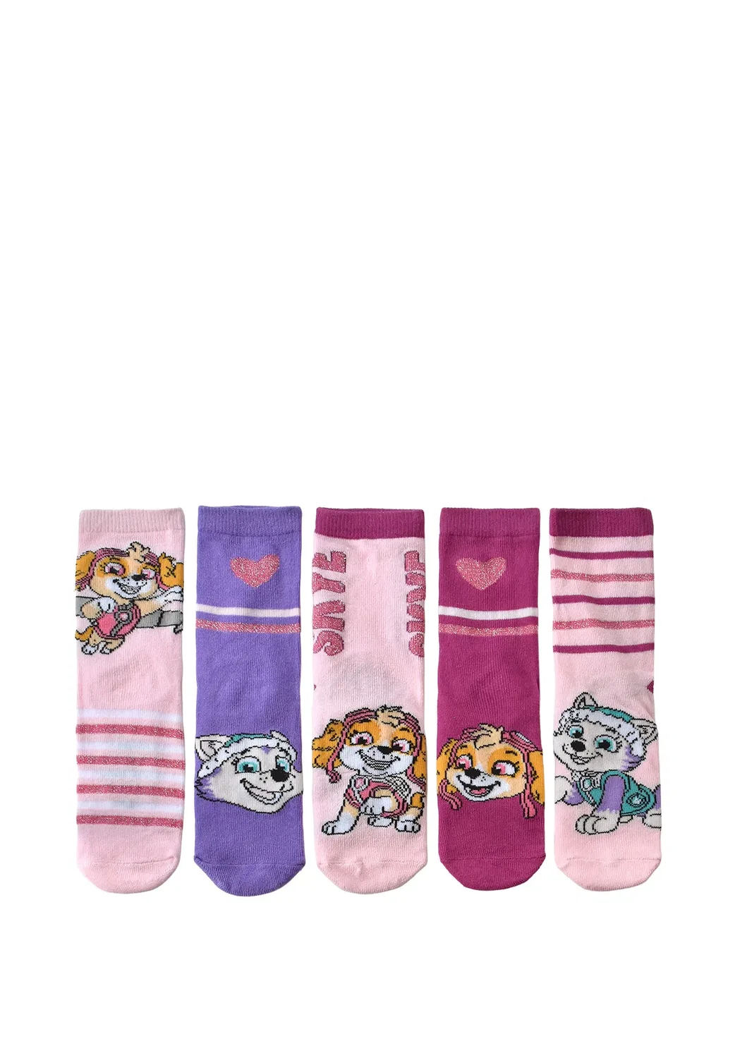 5Er pack socken skye everest kindersocken söckchen - socks Paw Patrol, Rosa Pink Lila — фото 4