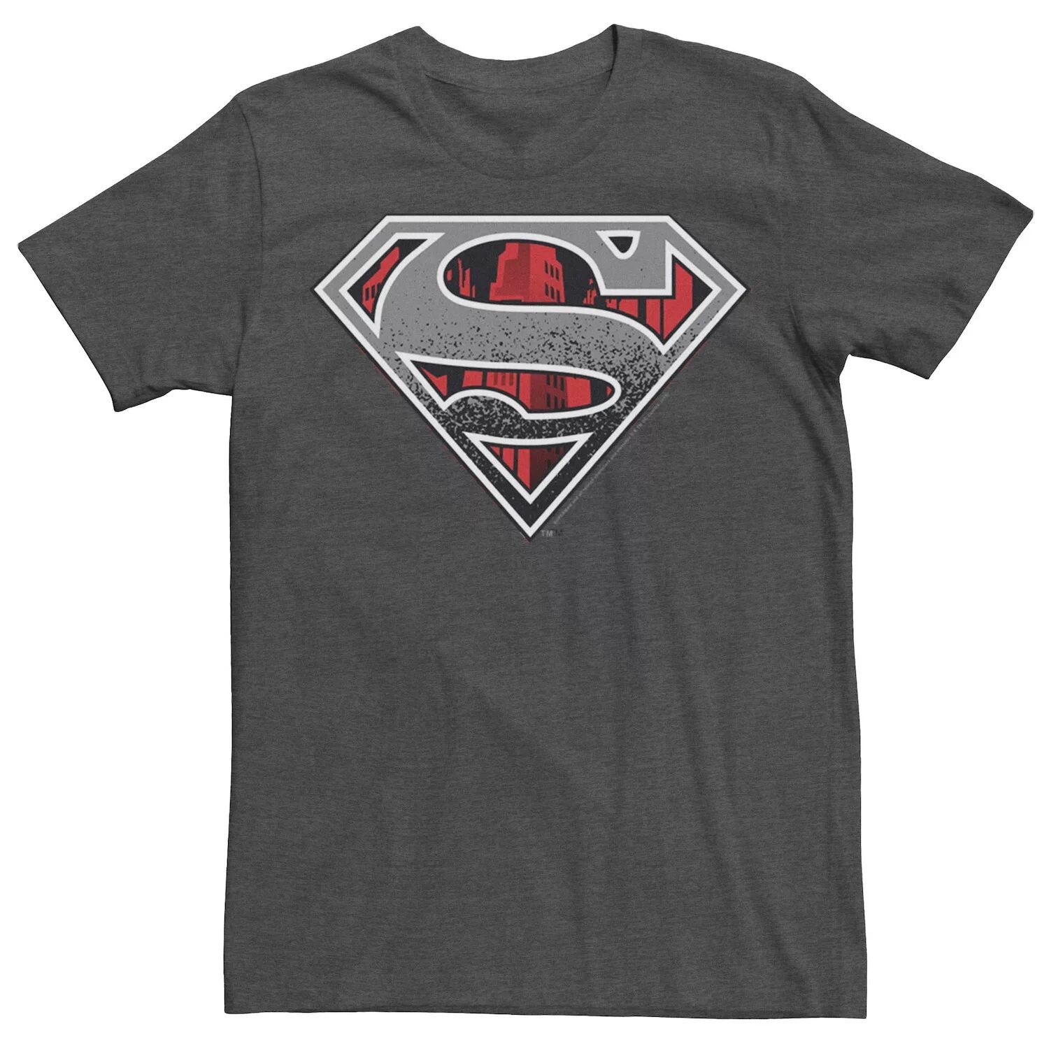 

Мужская футболка с логотипом на груди Superman Skyline DC Comics
