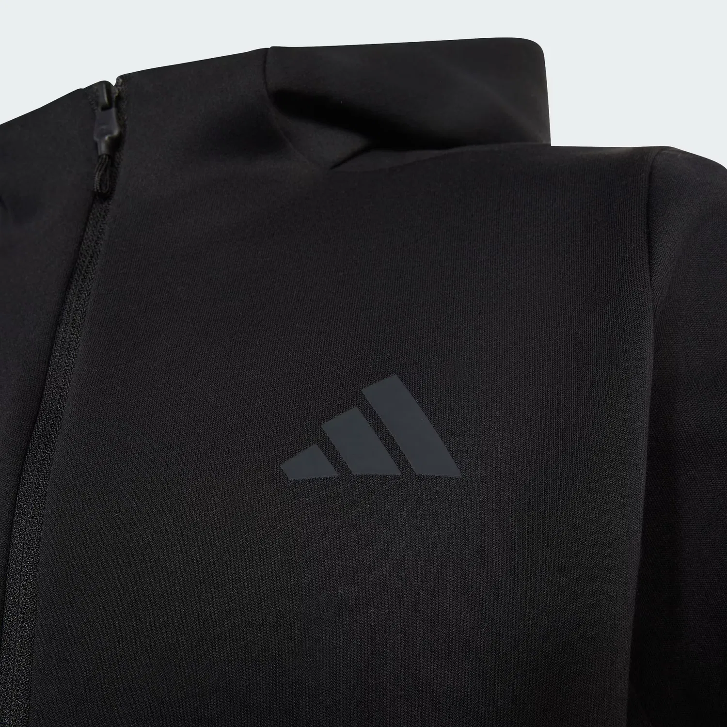 Детская толстовка на молнии с капюшоном Z.N.E. Adidas Sportswear, черный — фото 3