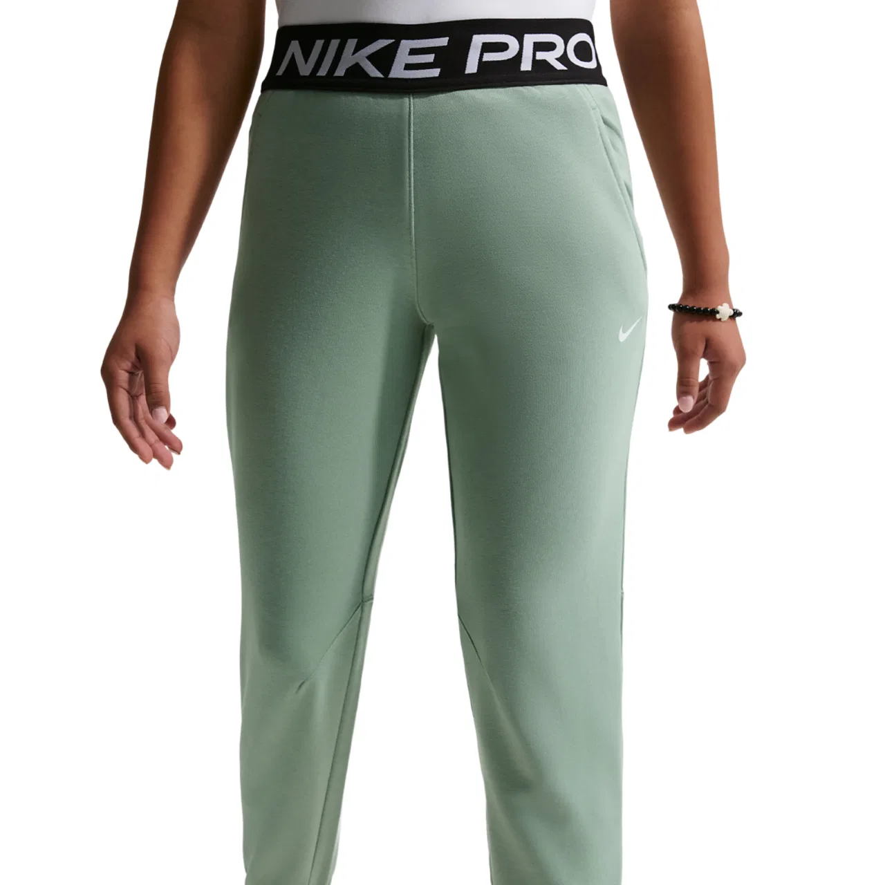 Брюки для мальчиков Dri-FIT Fleece Nike, цвет Steam/Black/Steam — фото 3