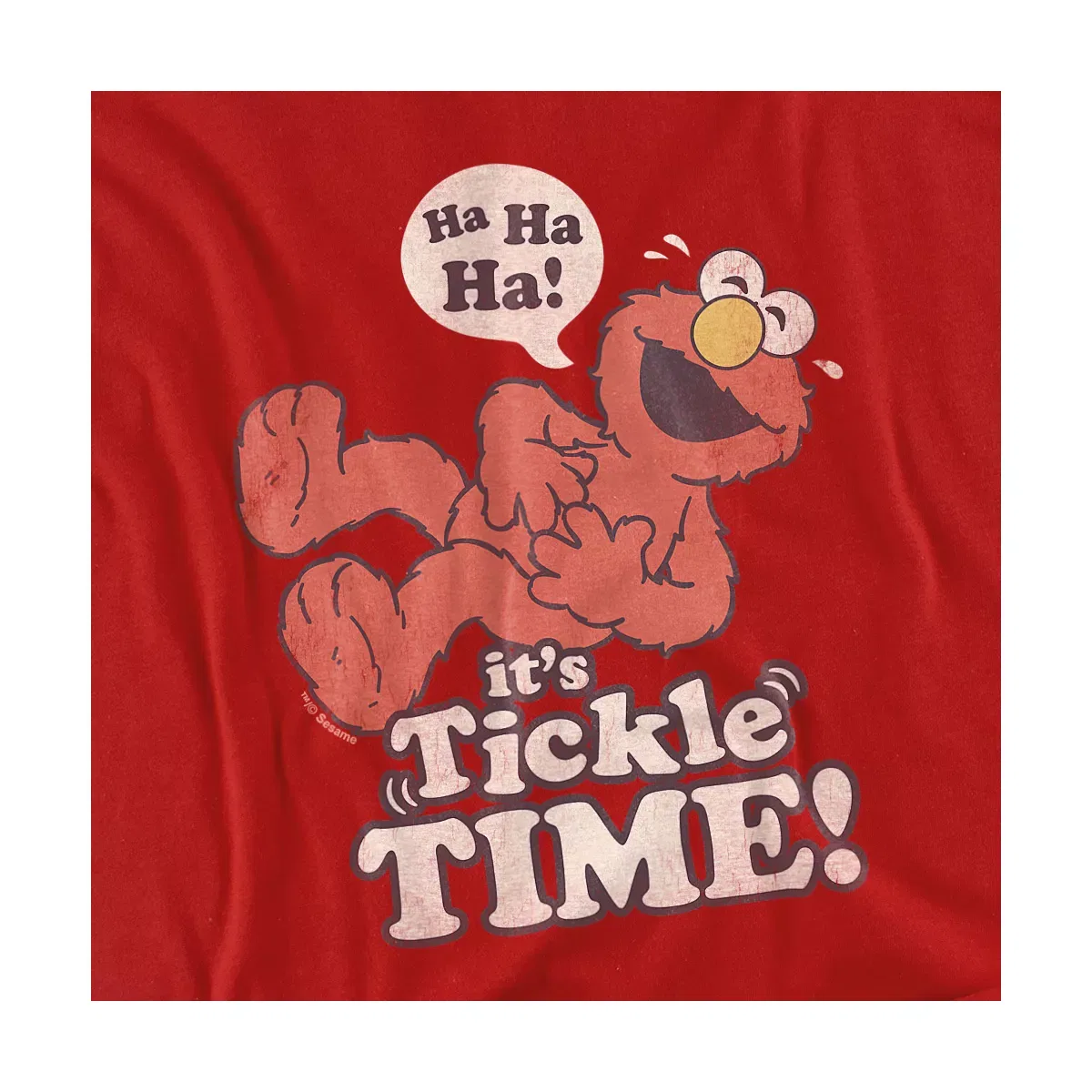 Детское боди с коротким рукавом Tickle Me Elmo Sesame Street, Red — фото 2