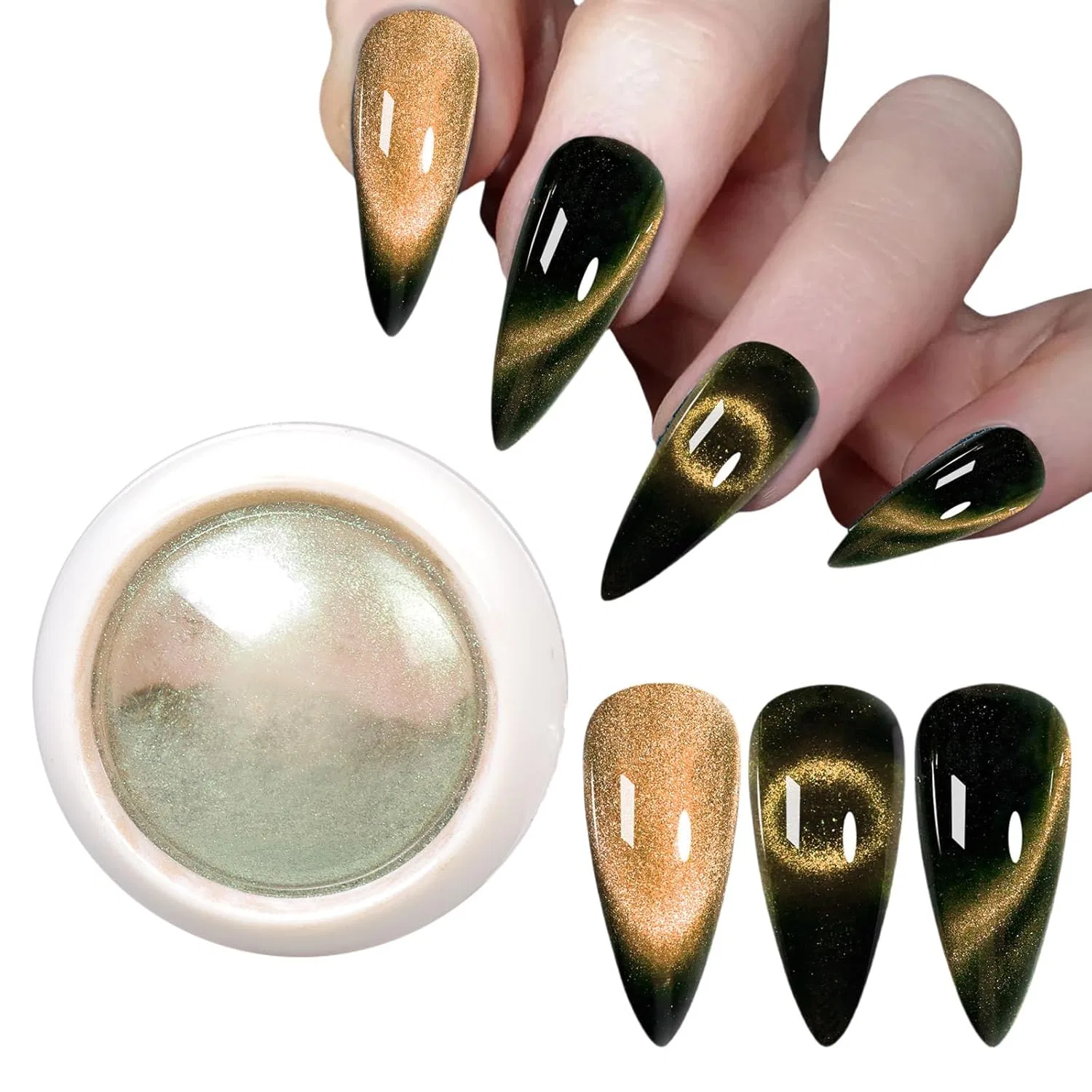 Пудра для ногтей 9D Cat Eye, FackLOxc, 1 г, C