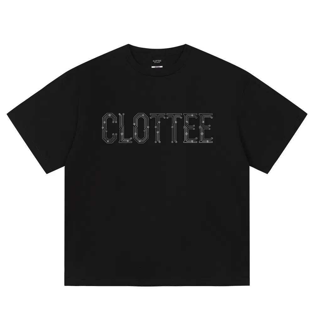 Детская футболка с круглым вырезом, прямой крой, CLOT, Black