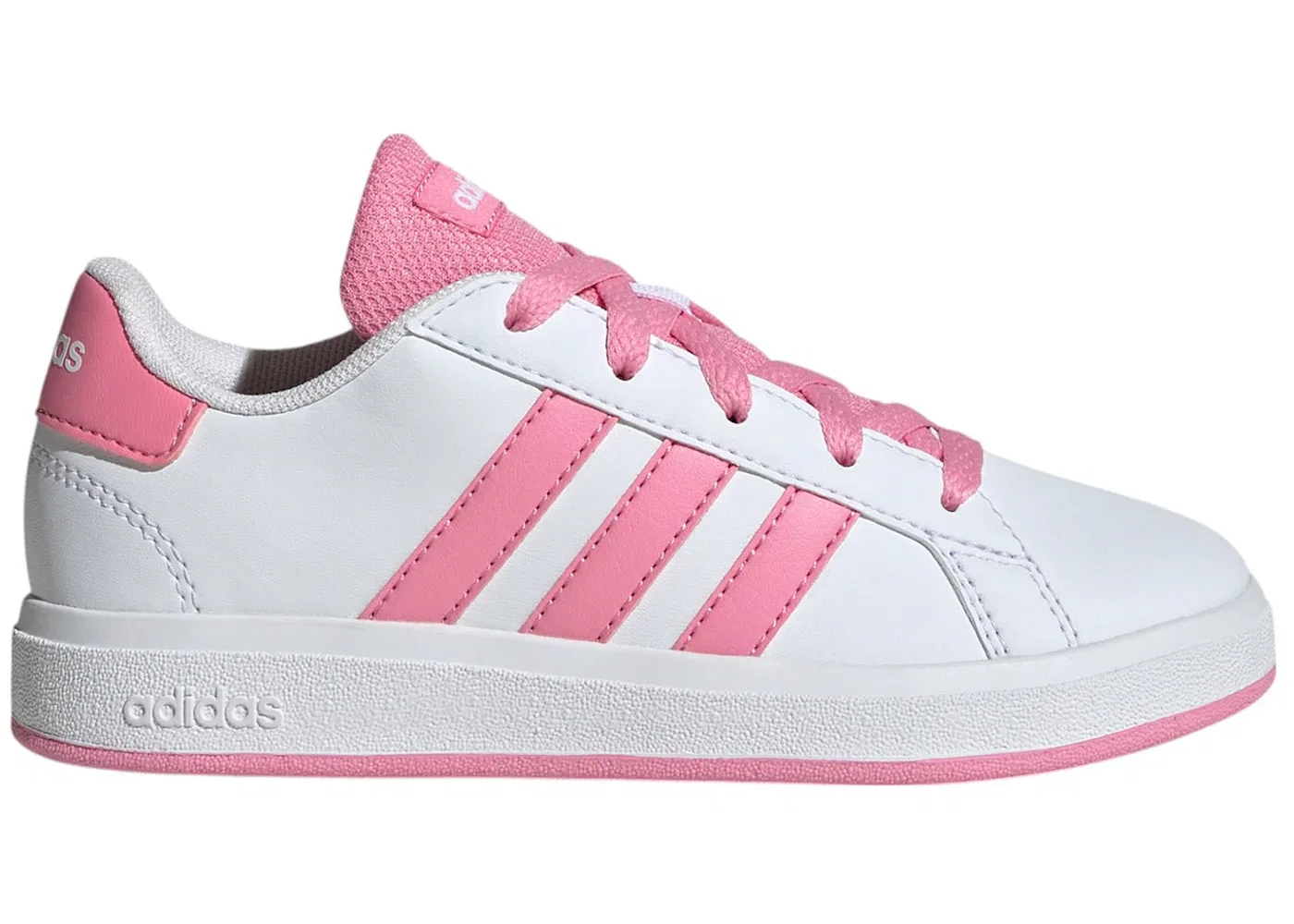Детские кроссовки Lifestyle Adidas Grand Court Lifestyle, Cloud White/Bliss Pink/Core Black