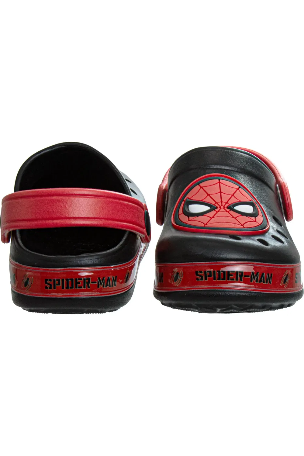 Детские сандалии-клоги супергеройские Spider-Man, черный красный — фото 3