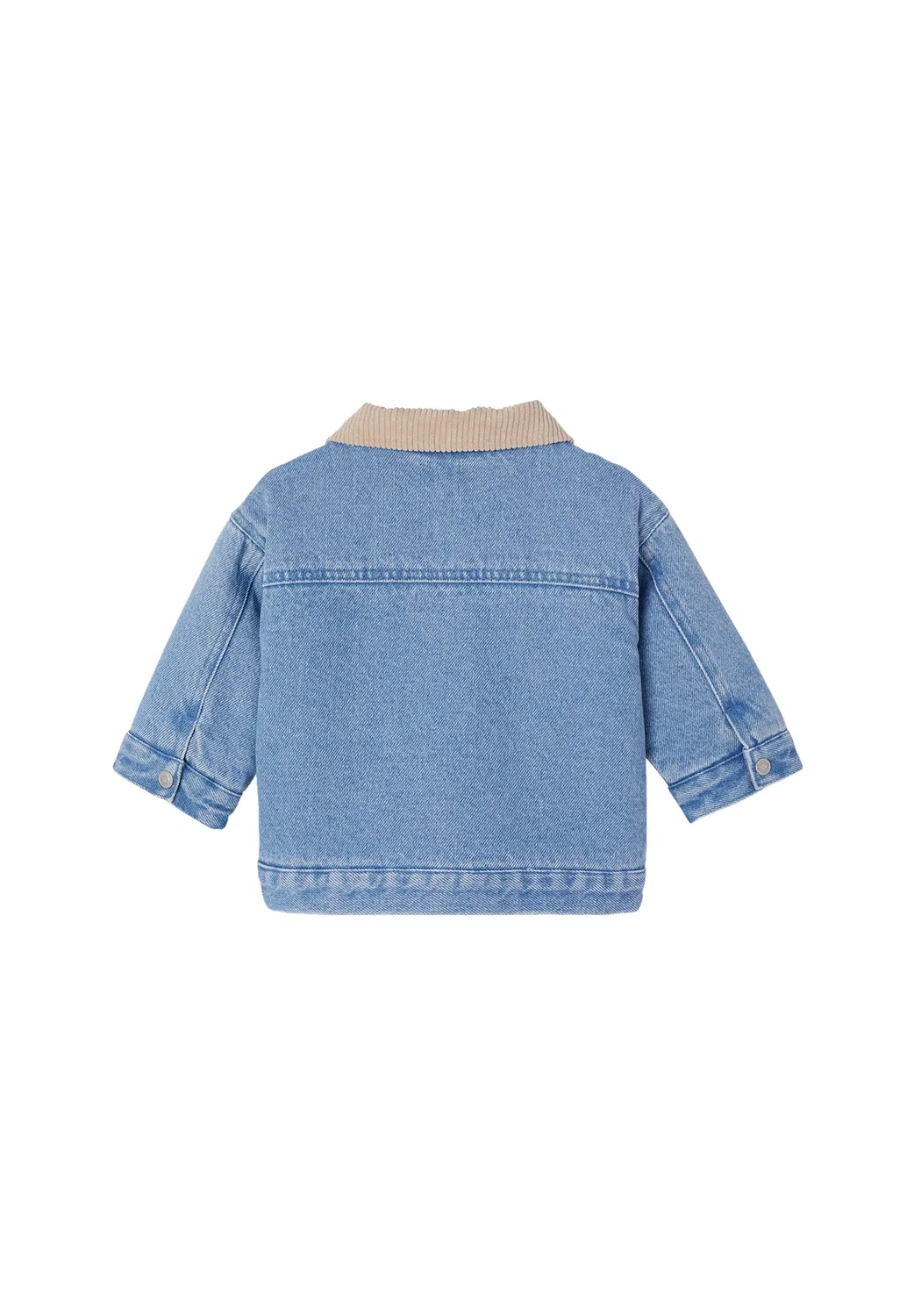Джинсовая куртка baby jungen vintage mit Steppfutter - легкая куртка Vertbaudet, Blue Stone — фото 2