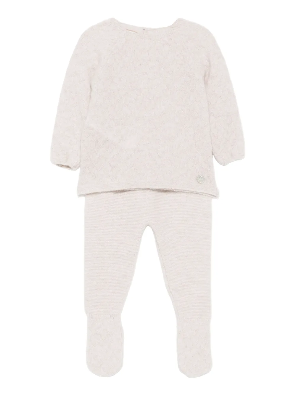 

Комплект из топа и брюк фактурной вязки Paz Rodriguez, коричневый